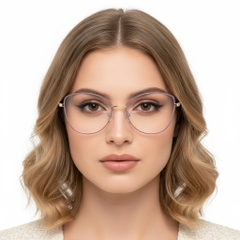 Gafas de metal morado con forma de mariposa #BS2425-0098