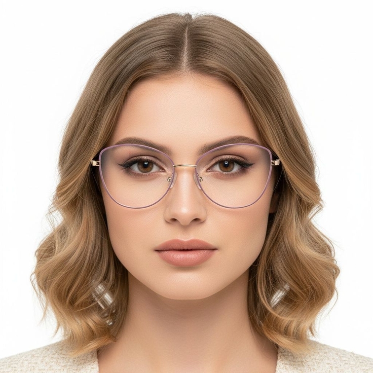 Butterfly Purple Metal Glasses #BS2425-0098