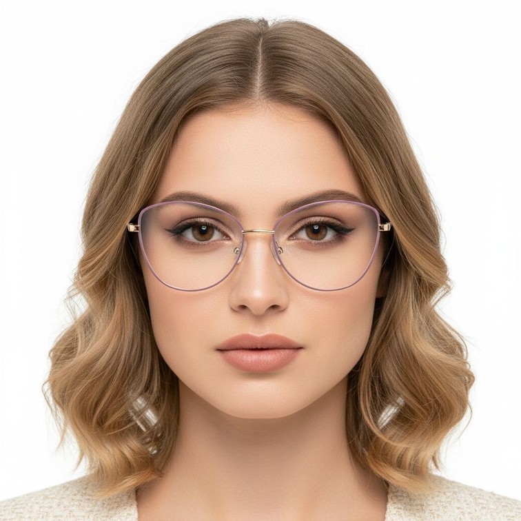 Butterfly Purple Metal Glasses #BS2425-0098