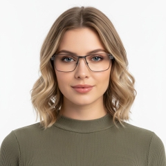 Rechthoekige witte metalen glazen #BS2425-0106