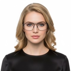 Aviator Zwarte Metalen Bril #BS2425-0139