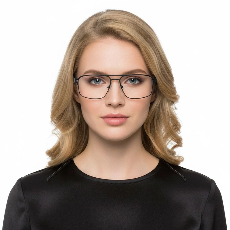 Gafas de aviador de metal negro #BS2425-0139