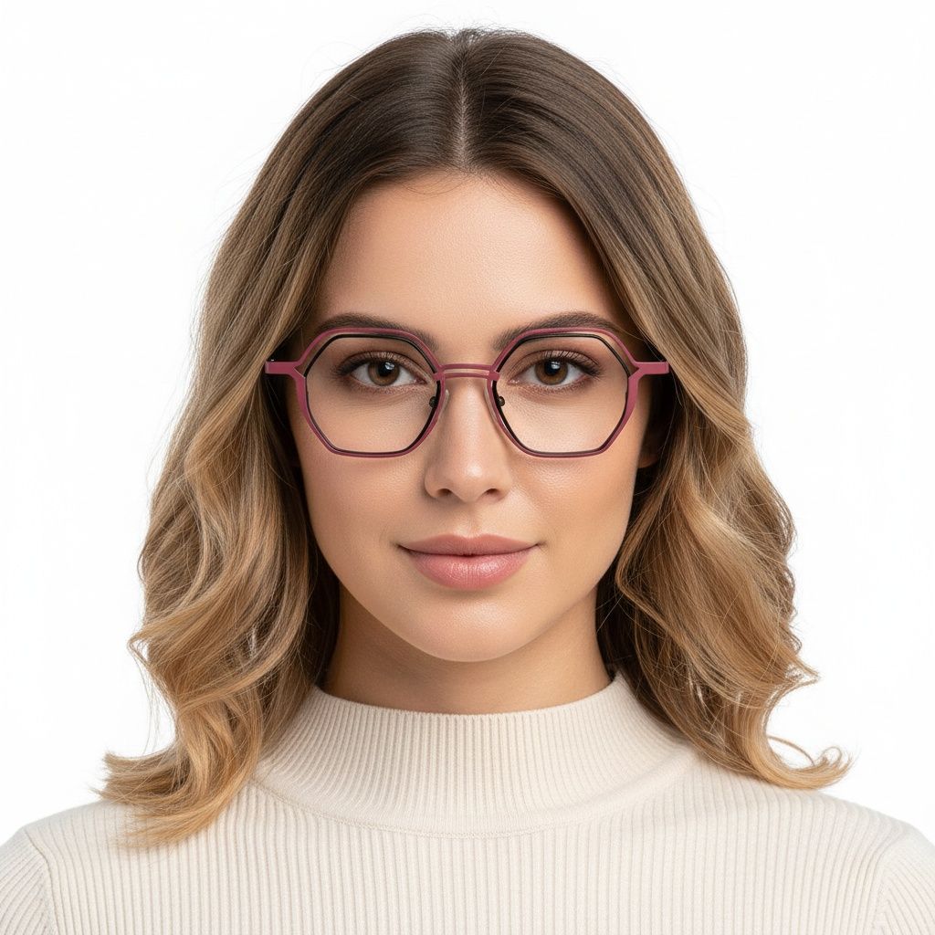 Geometric Brown Metal Glasses #BS2425-0164