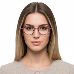 Rectangular Brown Metal Glasses #BS2425-0168