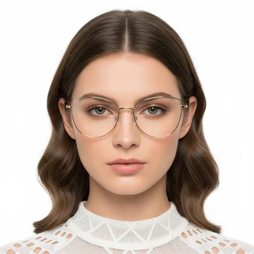 Lunettes papillon en métal doré #BS2425-0198