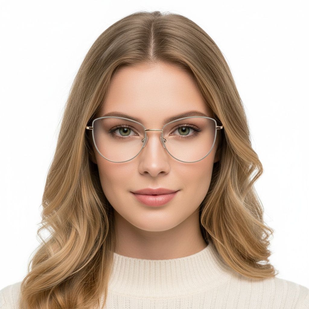 Gafas de metal gris mariposa #BS2425-0202