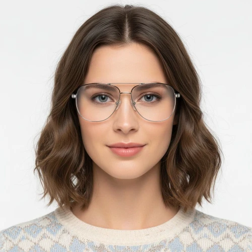 Occhiali da aviatore in metallo nero #BS2425-0236