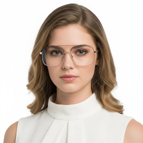 Gafas de aviador de metal dorado #BS2425-0243