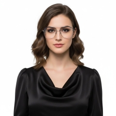 Aviatorblauwe metalen bril #BS2425-0244