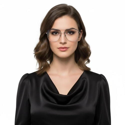 Aviator Blue Metal Glasses #BS2425-0244