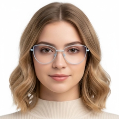 Gafas de metal azul mariposa #BS2425-0294