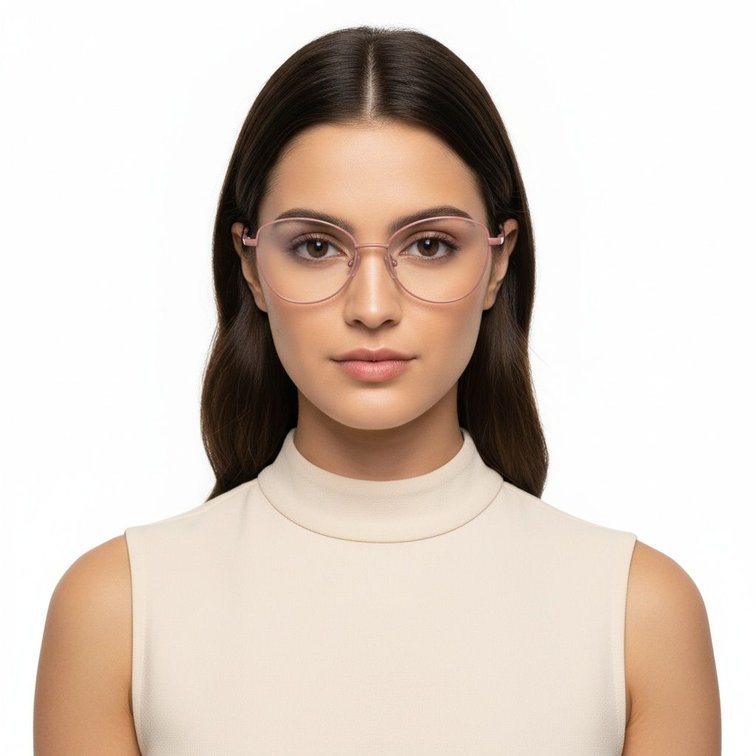Gafas de metal rosa mariposa #BS2425-0295