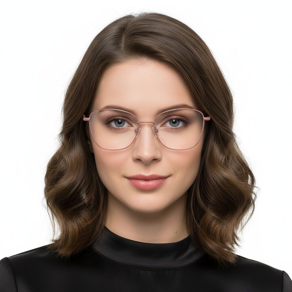 Gafas de metal rosa mariposa #BS2425-0316