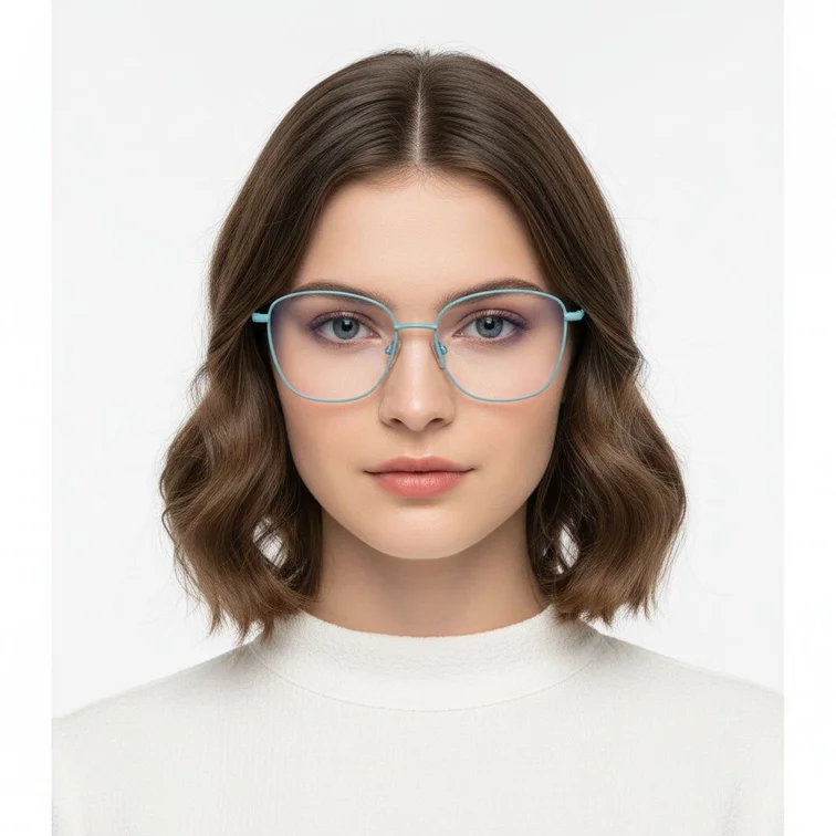 Gafas de metal azul mariposa #BS2425-0320