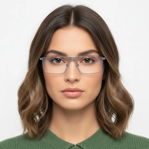 Rectangular Purple Metal Glasses #BS2425-0323