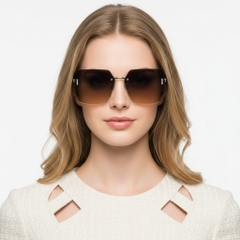 Invisible Silver Metal Sunglasses #BS2503-0080