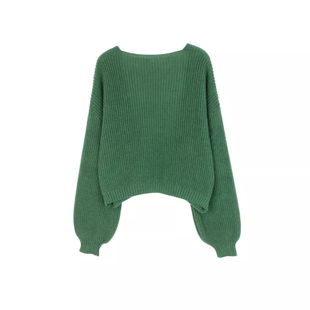 Knit Cardigan Cropped Sweater - Lightweight Spring Autumn Outerwear