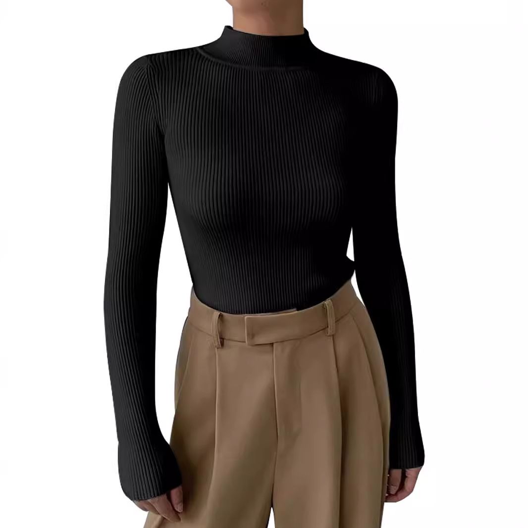 Knit Sweater Two-Piece Set - High Neck Fall Spring SSU-00013