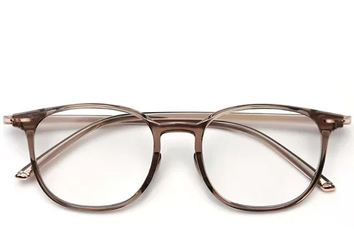 Lunettes rectangulaires marron TR90 #BS0423-0038
