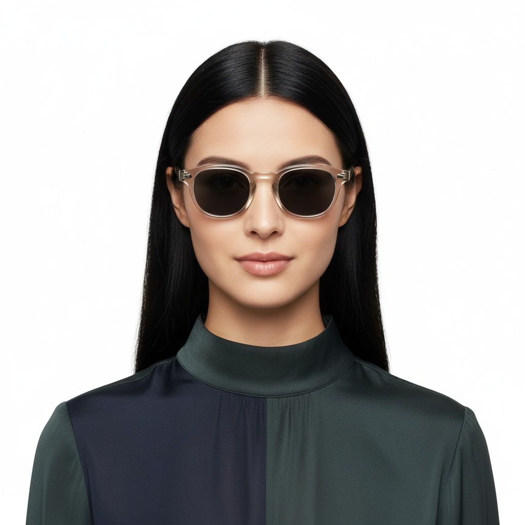 Oval Grey Plastic Sunglasses #BS2503-0097