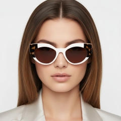 Schmetterlings-Creme-Acetat-Sonnenbrille #BS2607-0080