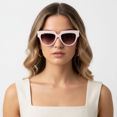 Vlinderroze acetaat zonnebril #BS2607-0086