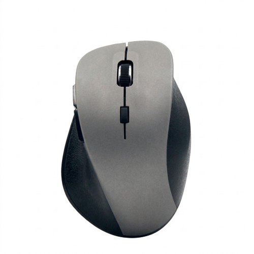 Ergonomic Vertical Wireless Mouse, 2.4G Wireless, USB Rechargeable, Natural Grip - Mystic Grey Edition