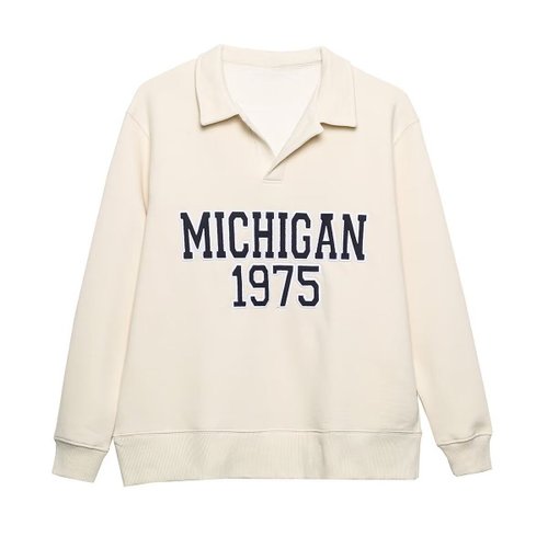 Women's Polo Sweatshirt & Jogger Set - Embroidered KUN-00136