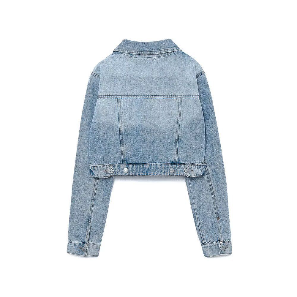 Denim Jacket Women's Classic Fashion Short Coat KUN-00179