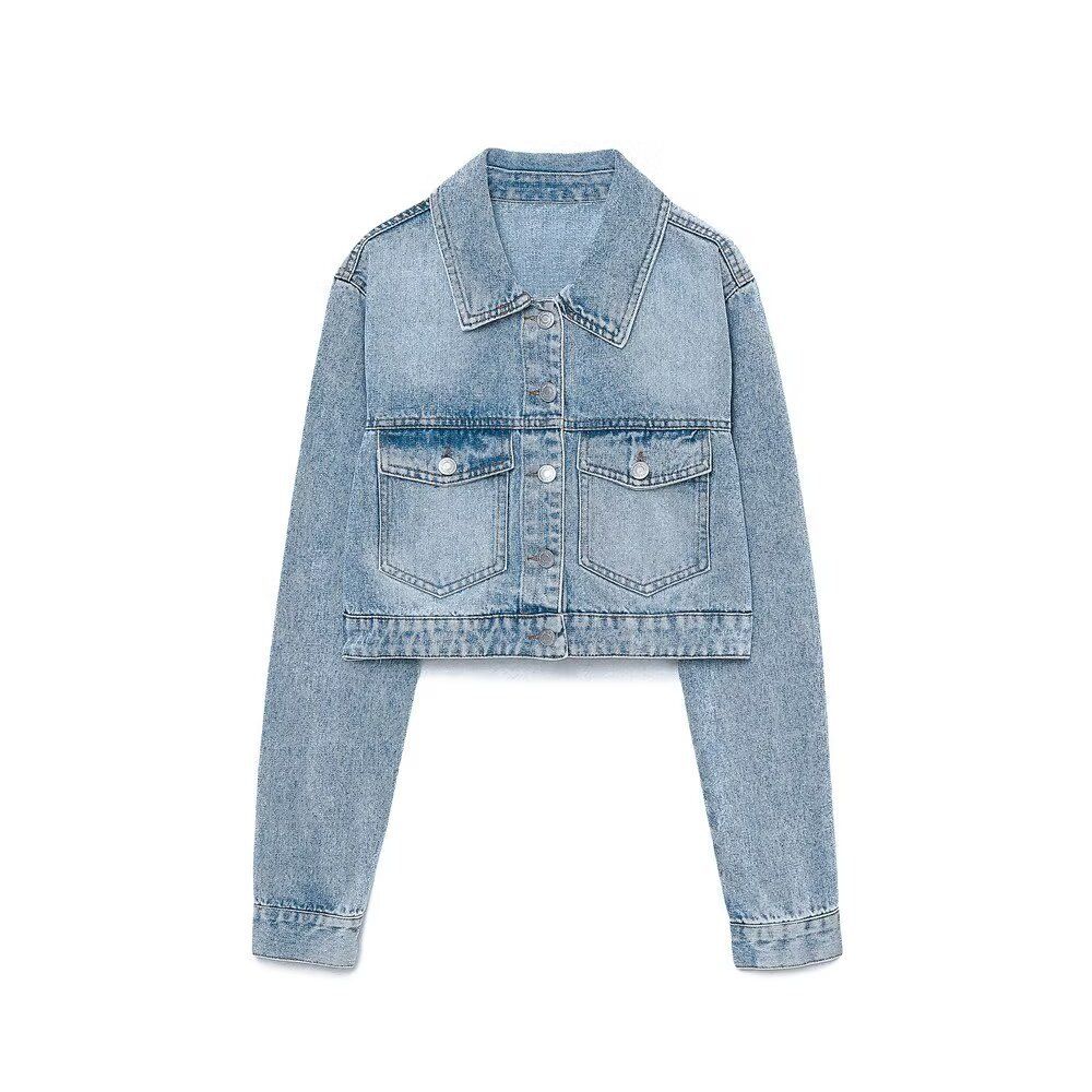 Denim Jacket Women's Classic Fashion Short Coat KUN-00179