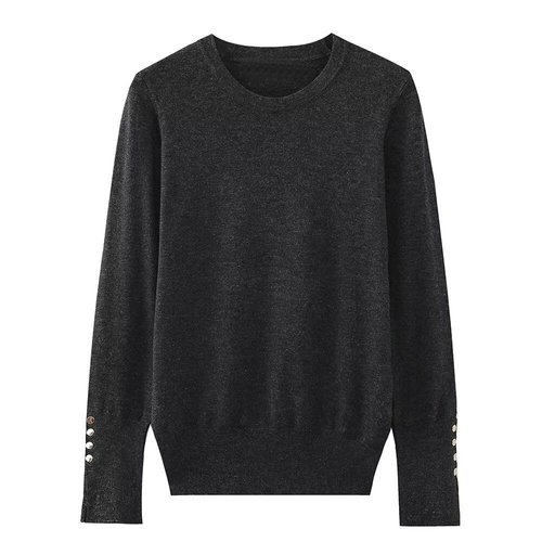 Knit Top Women's Basic Plain Fashionable KUN-00066