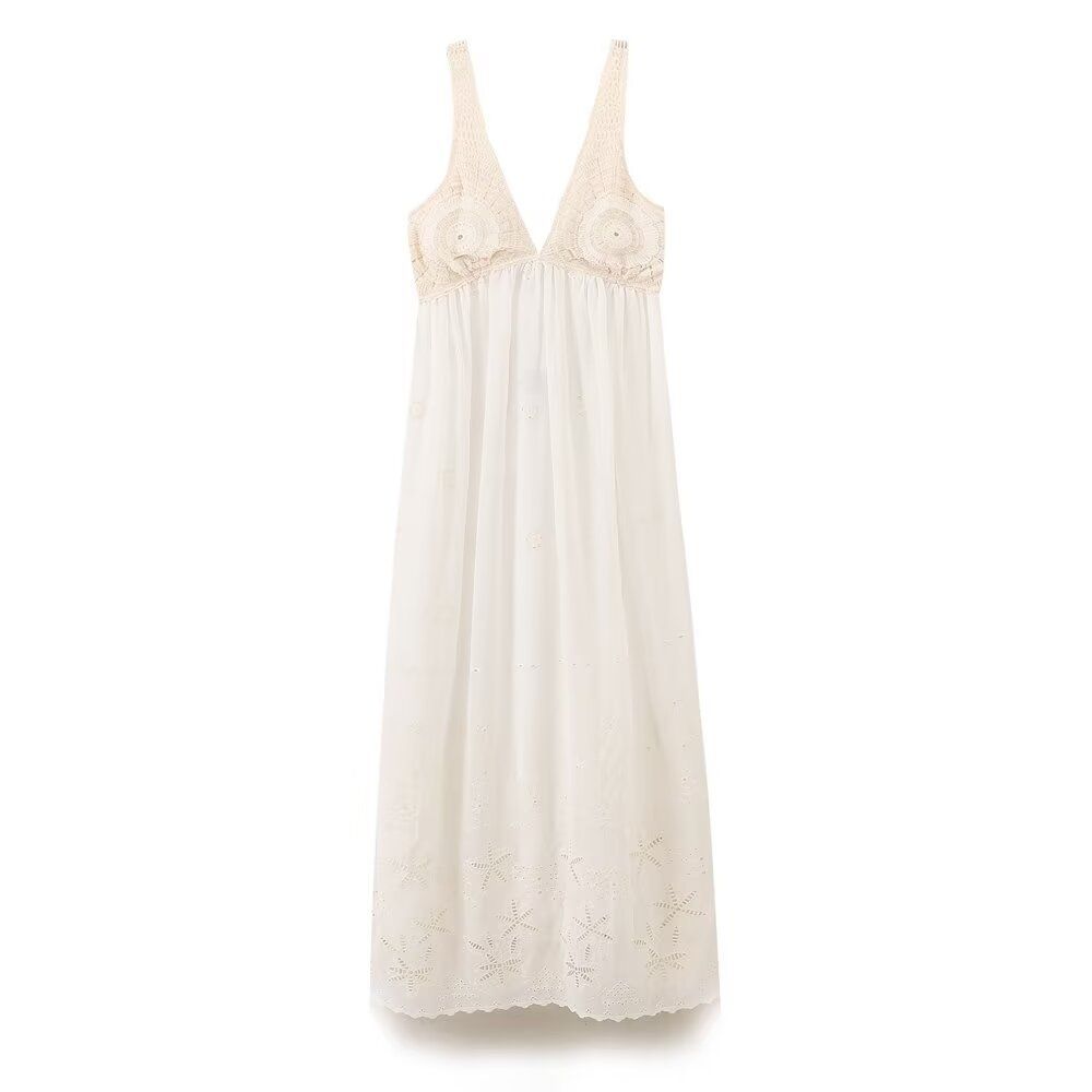 Crochet Patchwork Dress - Versatile Fashion KUN-00147