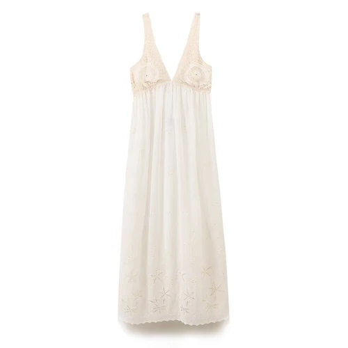 Crochet Patchwork Dress - Versatile Fashion KUN-00147