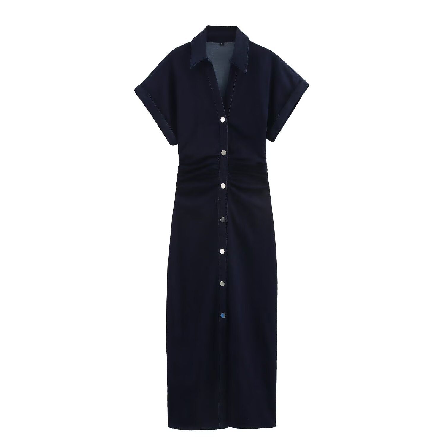 Denim Midi Dress - Classic Versatile Style KUN-00009