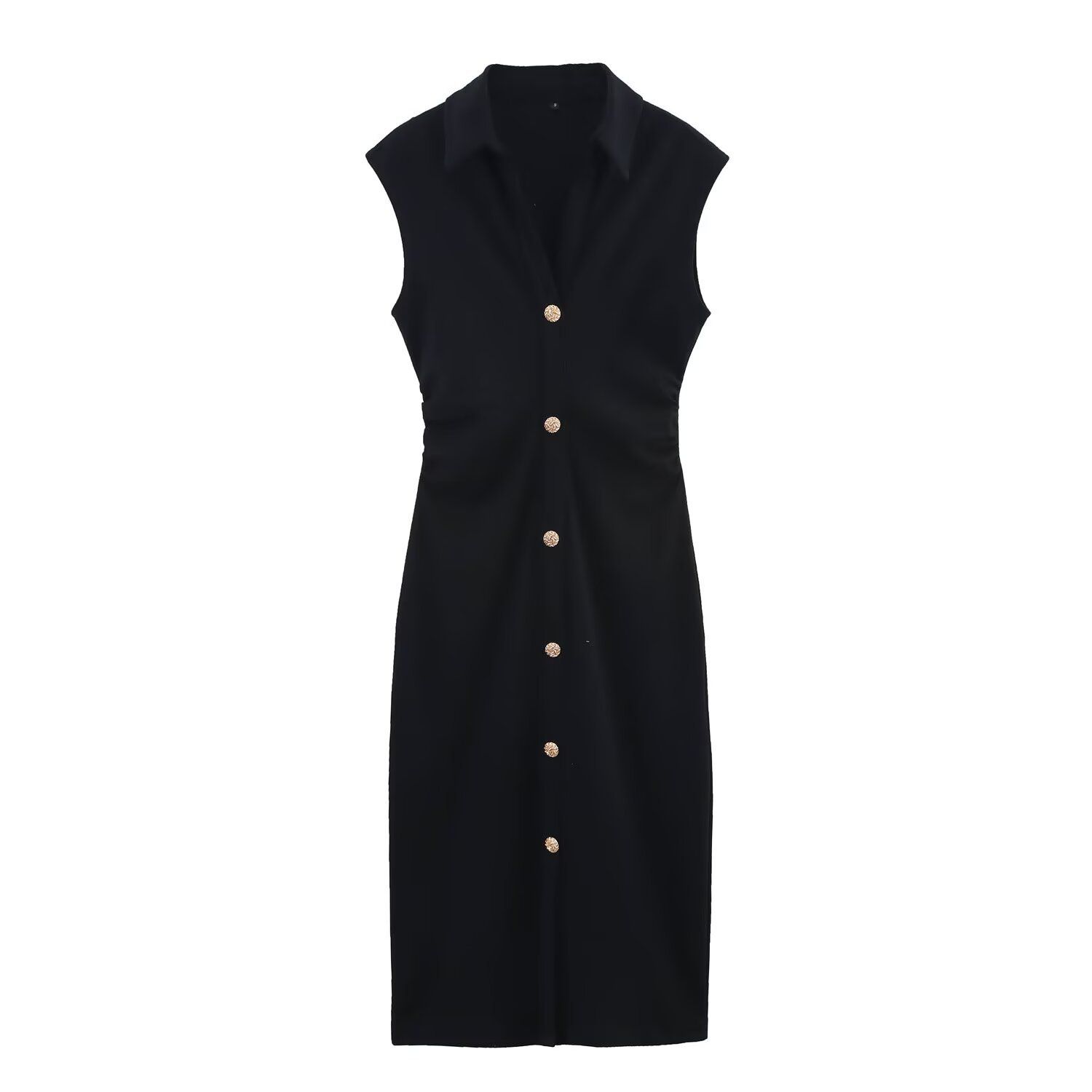 Robe-chemise en coton - Style européen classique KUN-00005