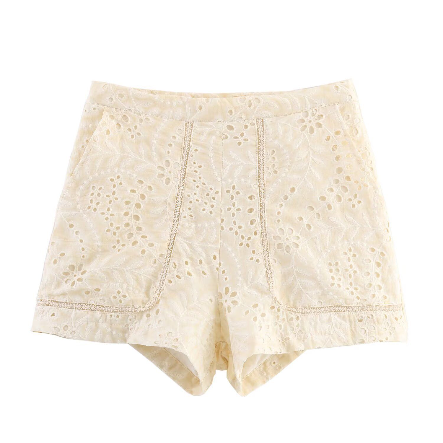 Embroidered Linen Shirt & Shorts Set KUN-00038