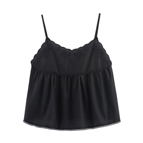 Embroidered Blouse Trendy European Style Top KUN-00126