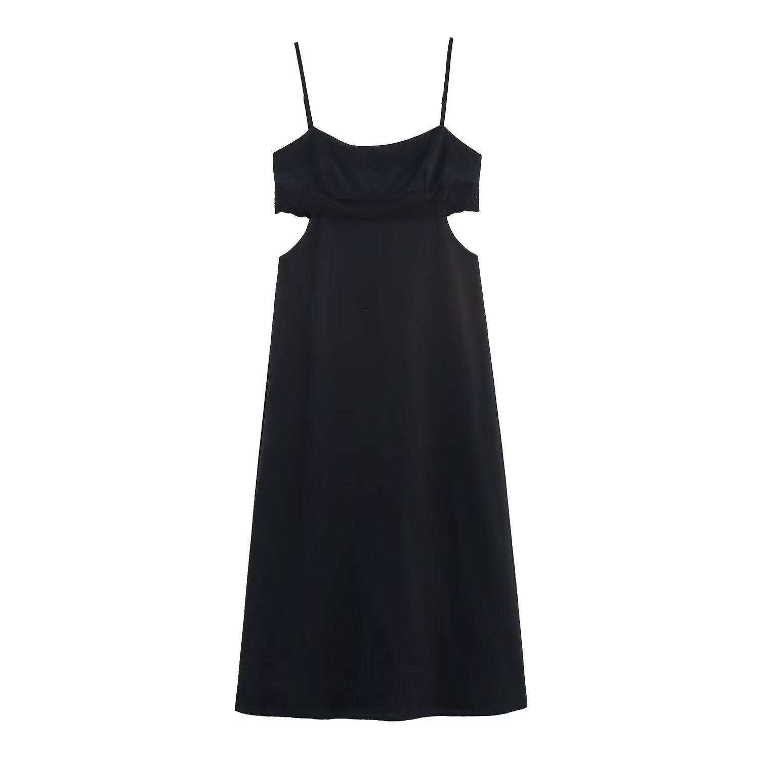 Vestido de verano bordado - Vestido elegante calado para mujer KUN-00217