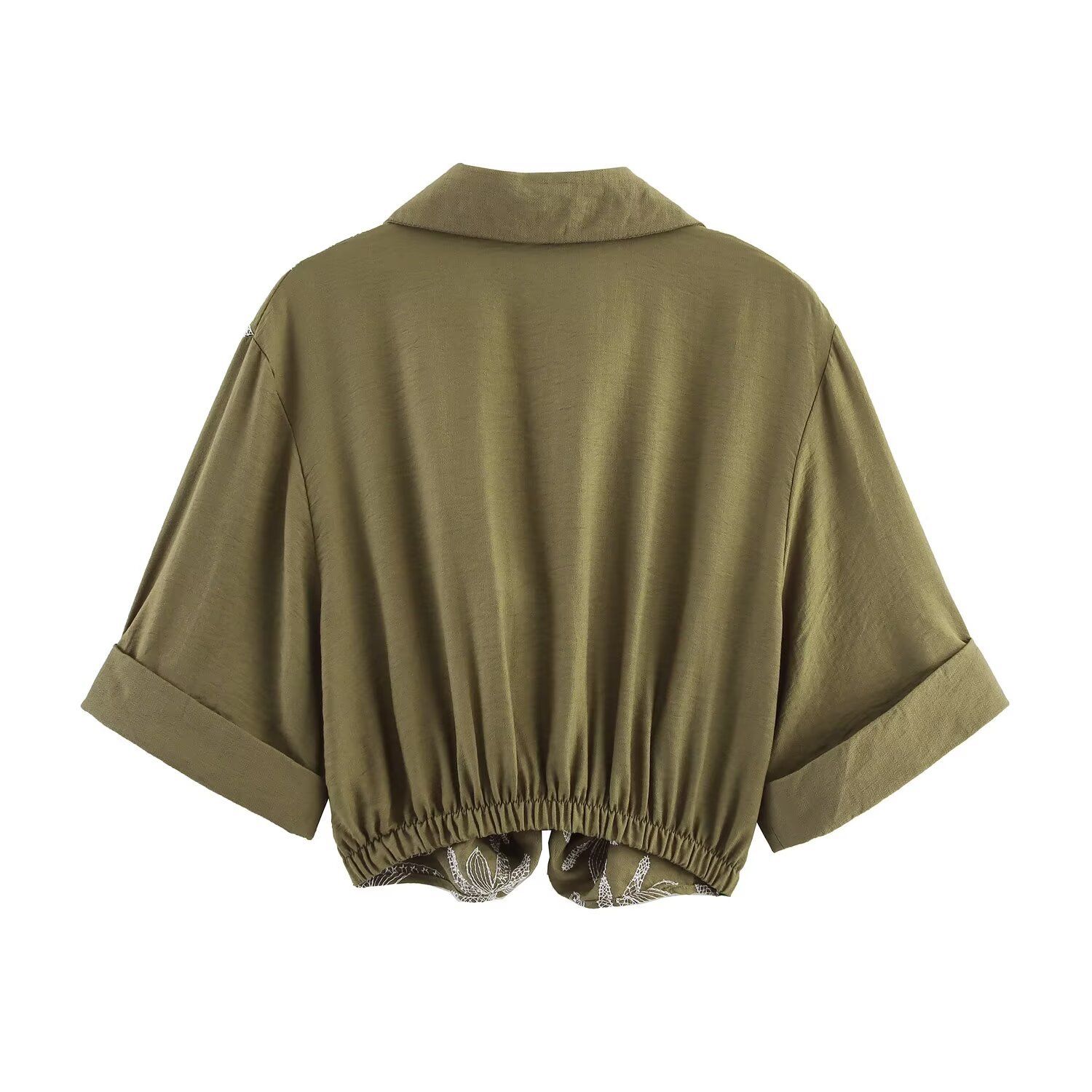 Completo composto da camicetta ricamata e pantaloni culotte - Stile europeo KUN-00003