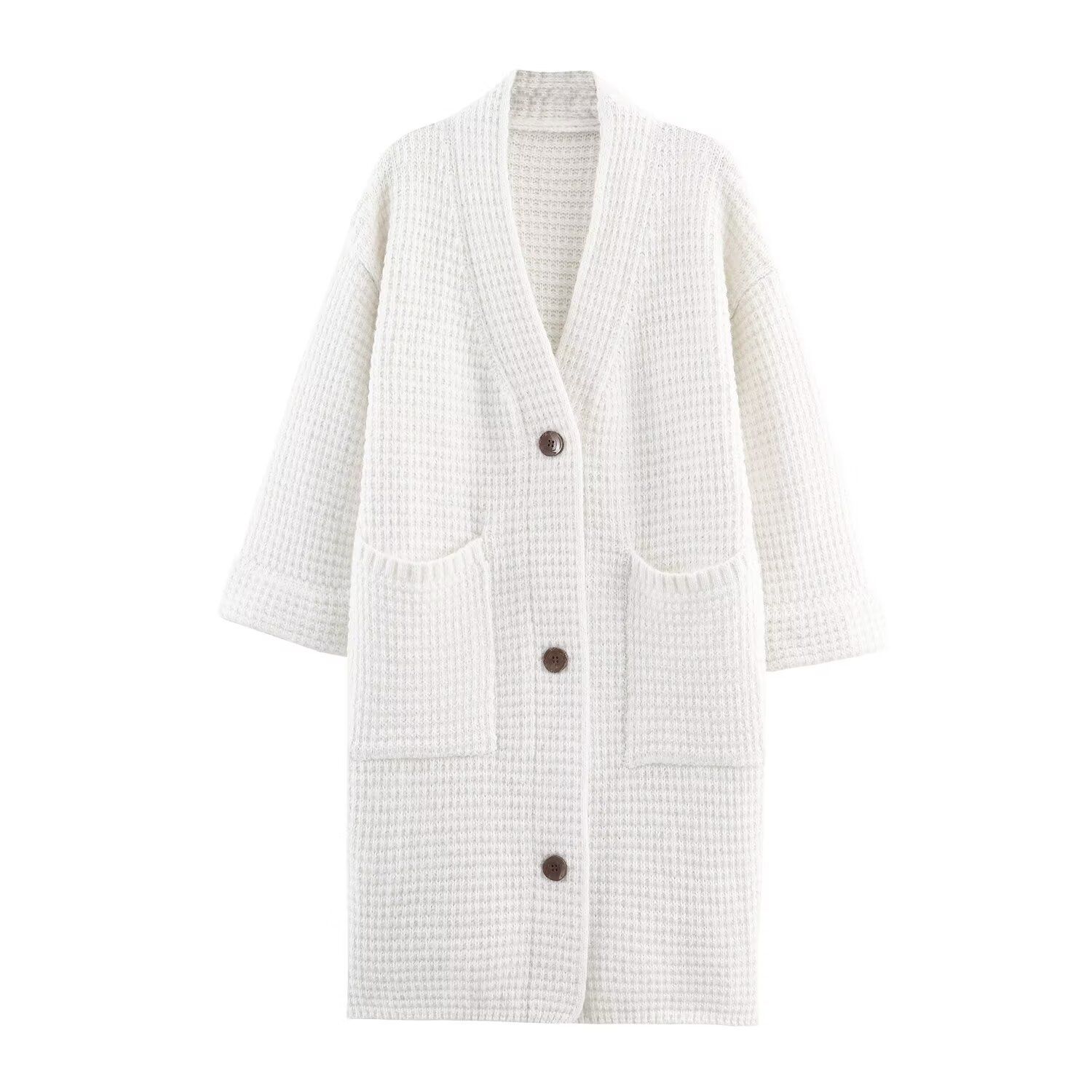 Knit Cardigan Longline Casual Chic KUN-00028