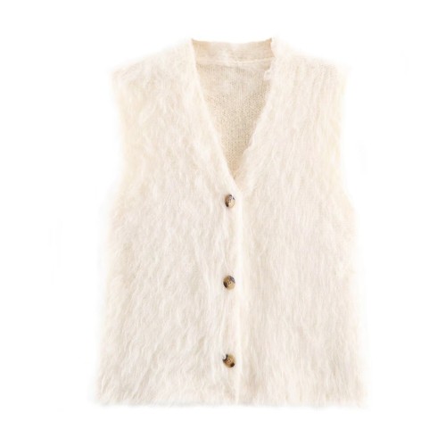 Knit Vest Sweater Sleeveless Cardigan - Stylish & Trendy KUN-00022