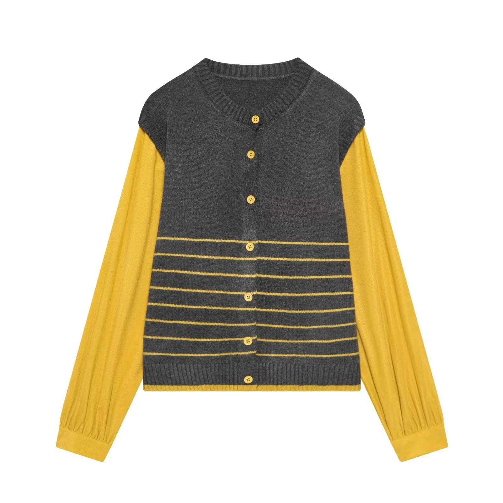 Knit Cardigan Sweater - Stylish Two-Piece Design KUN-00005