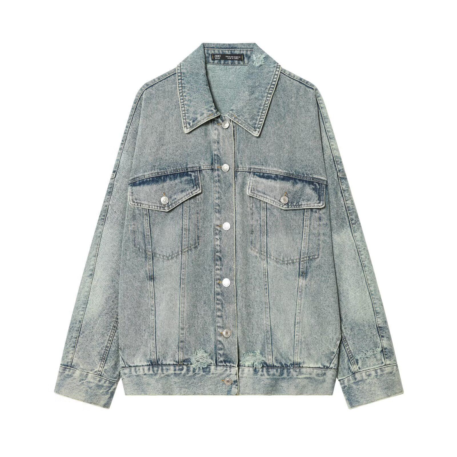 Denim Jacket Oversized Casual Trendy KUN-00174