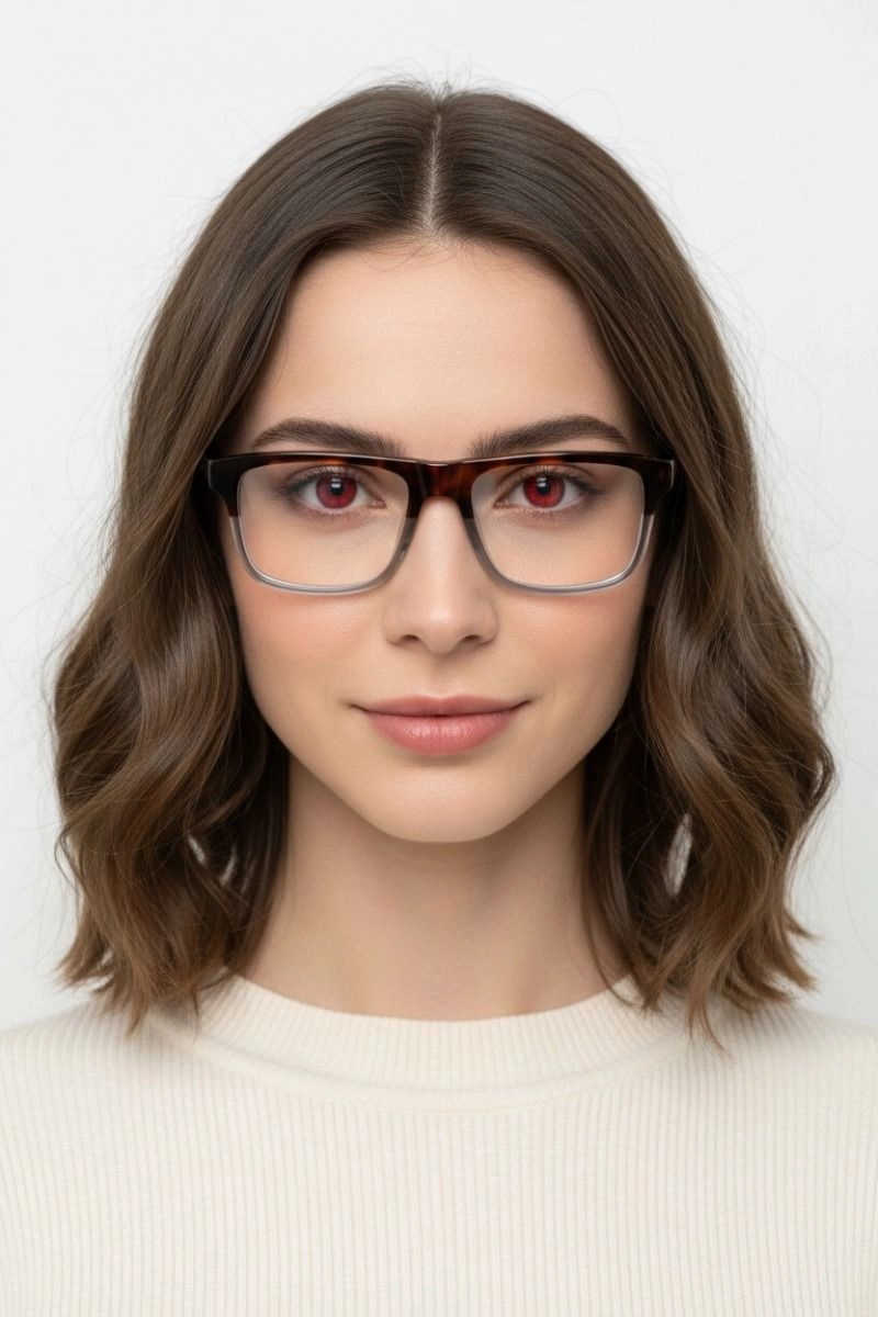 Aviator Tortoiseshell Acetate Glasses #BS1902-0093