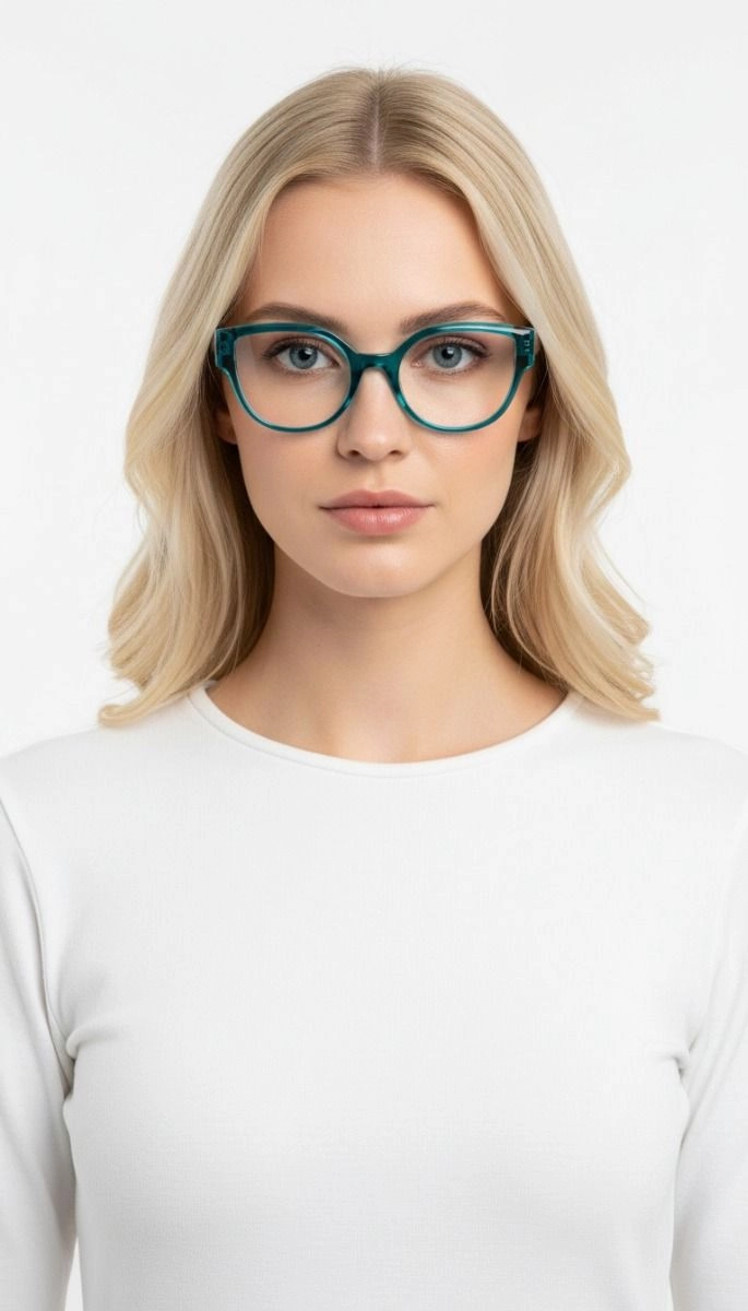 Lunettes en acétate bleu papillon #BS1902-0158