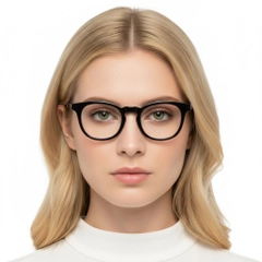 Lunettes papillon en acétate noir #BS2012-0644