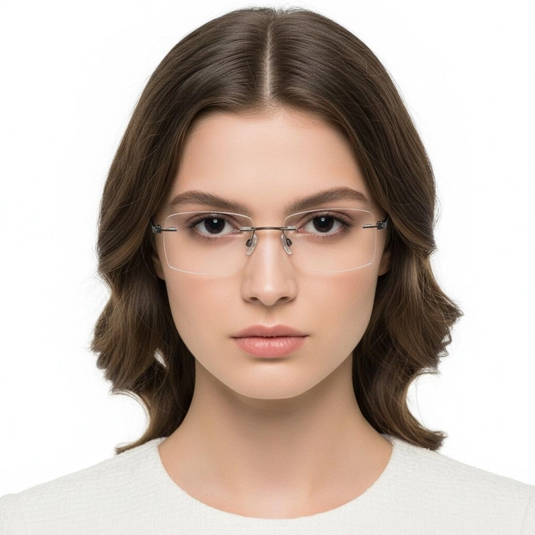 Gafas invisibles de metal negro #BS2012-0840