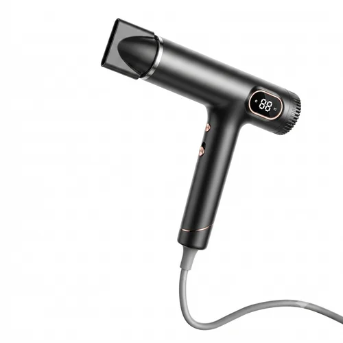 D18 High-Speed Hair Dryer, 110,000 RPM Brushless Motor, 1600W Professional Blow Dryer with 600 Million Negative Ions & 3 Speeds (Black)