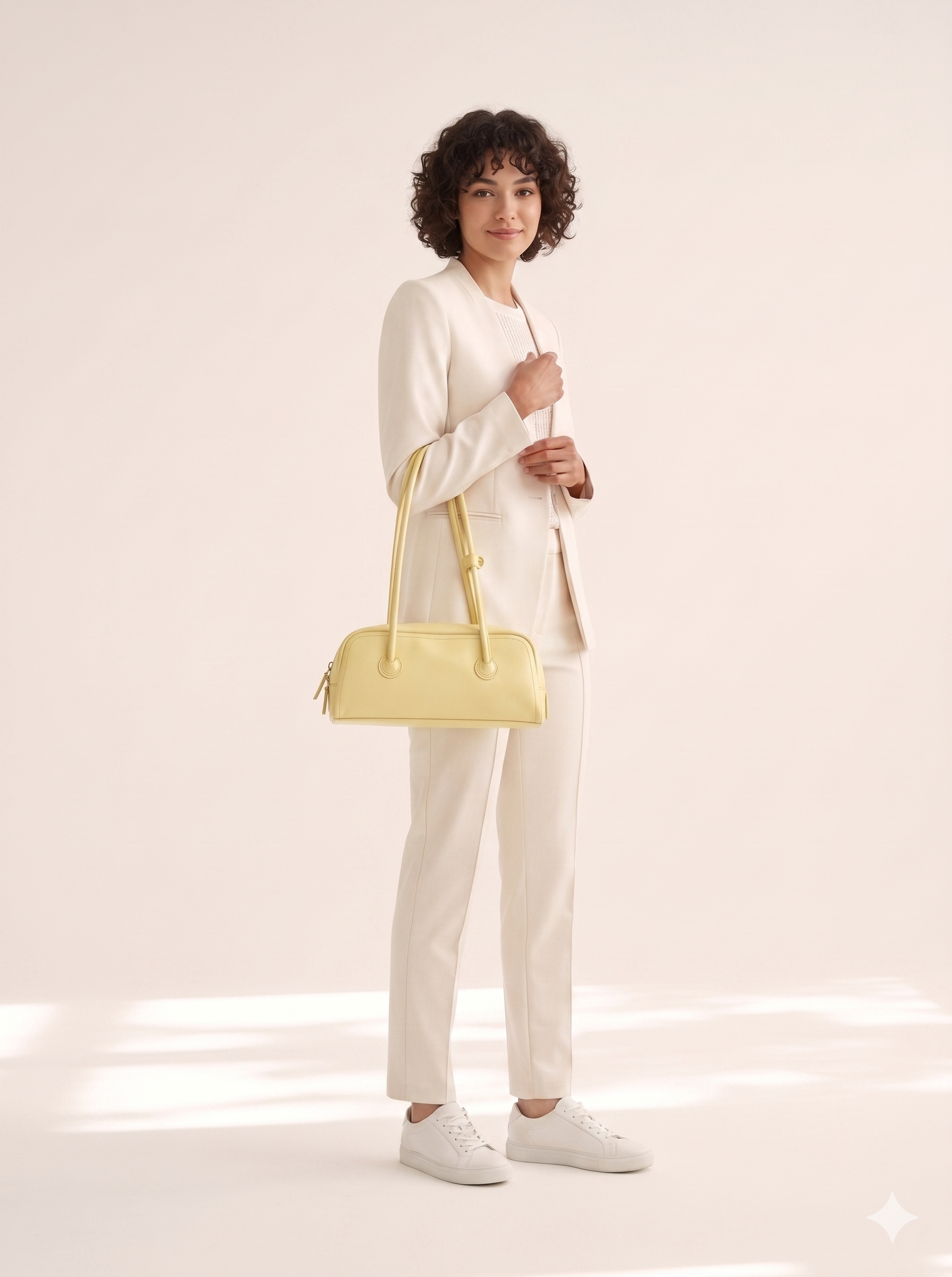 Retro Minimalist Baguette Shoulder Bag