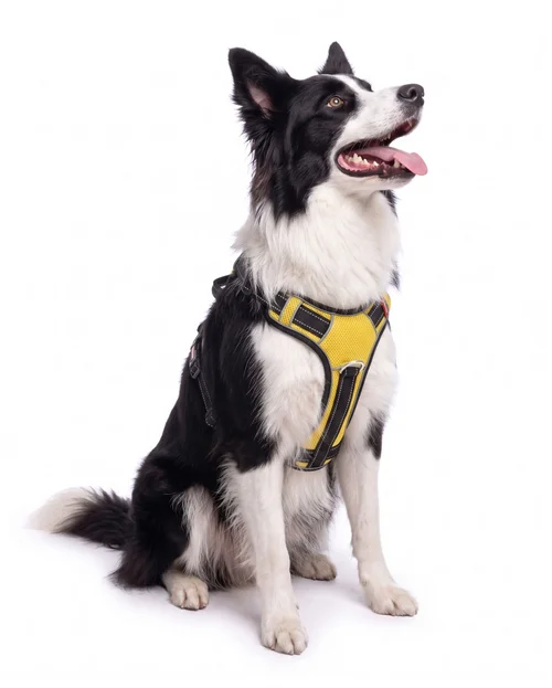 Durable Reflective Dog Harness with Handle & Pockets
